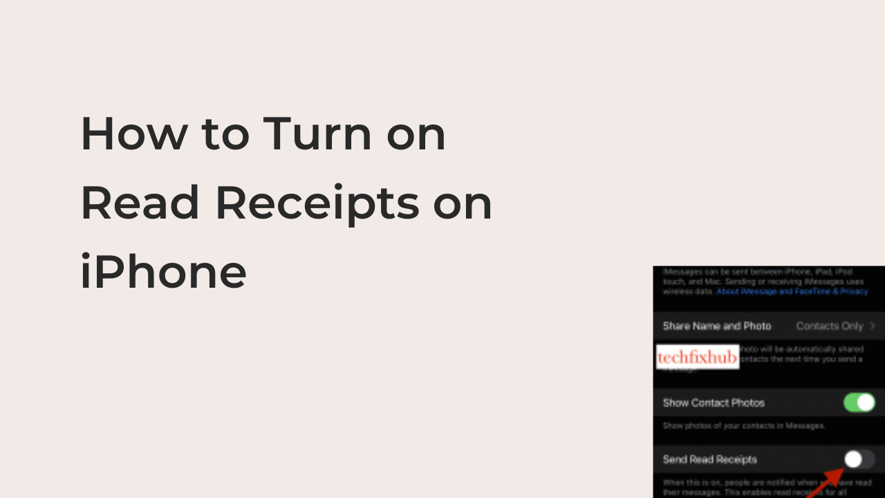 How to Turn on Read Receipts on iPhone 