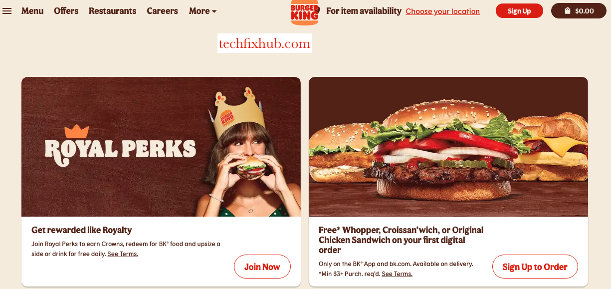 How To Fix Burger King App Not Working