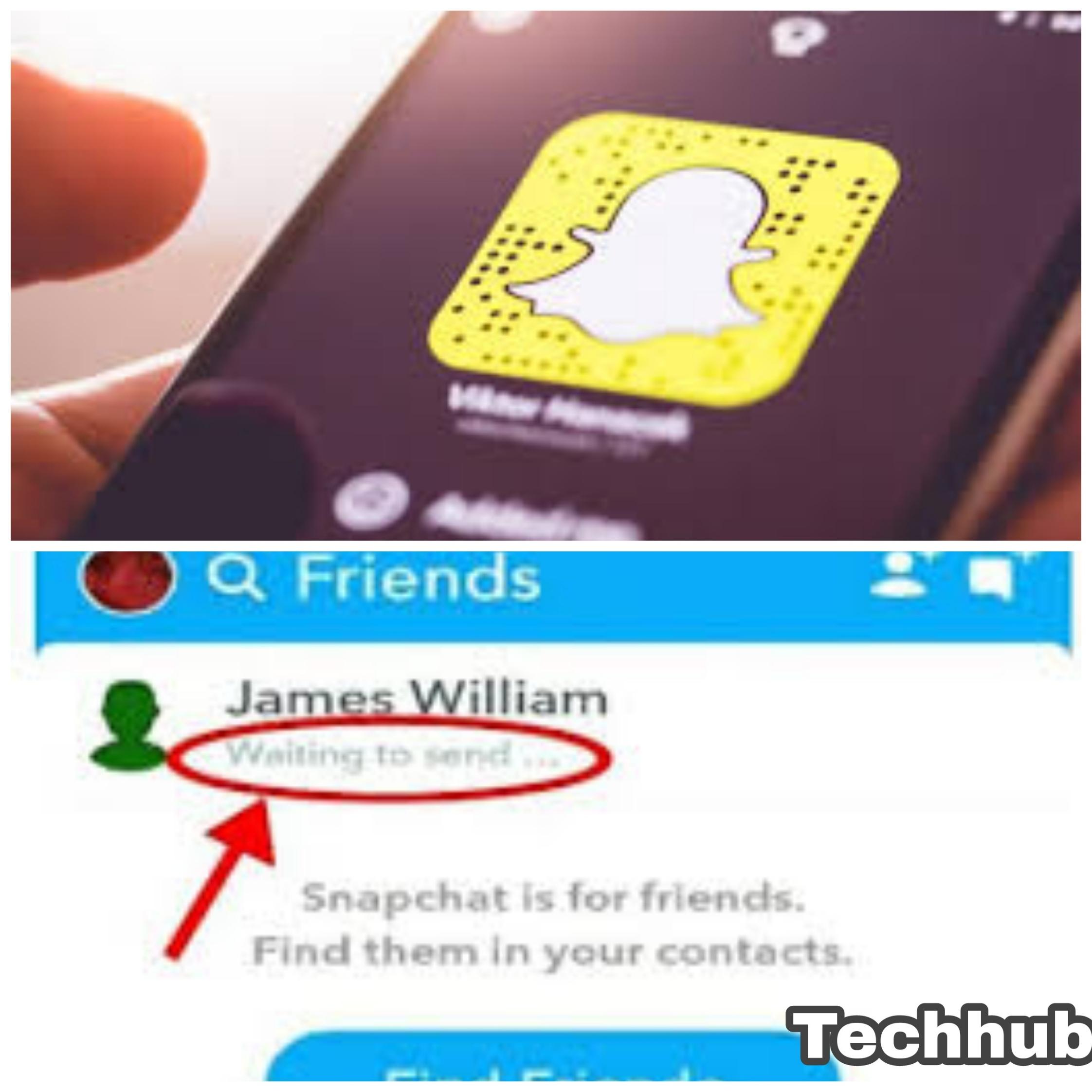 Snapchat waiting to send